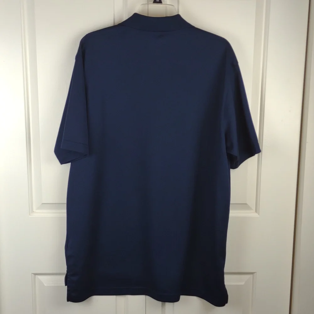 Adidas Golf Navy Blue Climalite Short Sleeve Polo